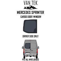 Mercedes Sprinter DRIVER Side Rear Cargo Door Window 2018 2023 KIT AND U TRIM