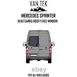 Mercedes Sprinter DRIVER Side Rear Cargo Door Window 2018 2023 KIT AND U TRIM