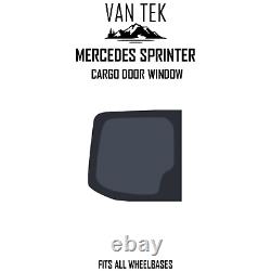 Mercedes Sprinter DRIVER Side Rear Cargo Door Window 2018 2023 KIT AND U TRIM