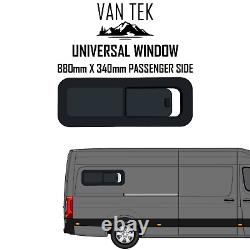 Mercedes Sprinter Passenger Side HALF Sliding BUNK window 880mm x 340mm