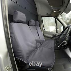 Mercedes Sprinter Van 2010-18 Tailored Waterproof Front Seat Covers Grey 132