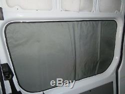Mercedes Sprinter rear side window privacy curtains magnetic insulated Cordura
