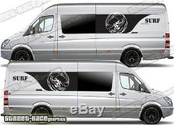 Motorhome Camper Surf van 052 side graphics sticker VW Crafter Mercedes Sprinter