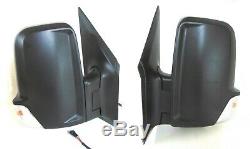 New Fits Right & Left Sprinter Side View Mirror Short Arm Set Heated Signal Van