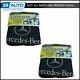 Oem Seat Towel Cover Black Terry Cloth Seat Armour W Logo Pair For Mercedes Benz