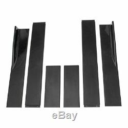 Pair 2M Extensions Side Skirts Panel For Honda Civic Accord Coupe Sedan 9TH 10TH