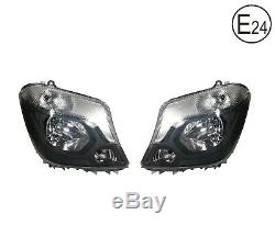 Pair For Mercedes Sprinter 2013+ W906 Front Headlights Lamps O/S + N/S Side Rhd