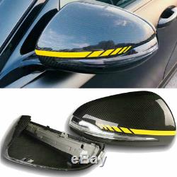 Real Carbon Fiber Mirror Cover Front Bumper Side Mirror Caps For Mercedes Benz
