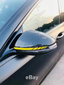 Real Carbon Fiber Mirror Cover Front Bumper Side Mirror Caps For Mercedes Benz