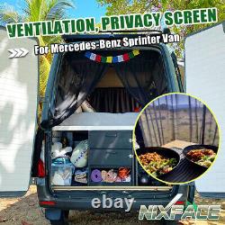 Rear+ Side Door Magnetic Sprinter Van Bug Screen for Mercedes-Benz Mid High Roof