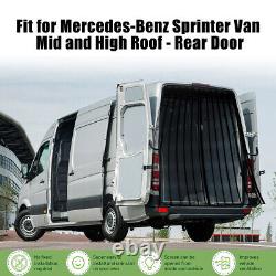 Rear+ Side Door Magnetic Sprinter Van Bug Screen for Mercedes-Benz Mid High Roof