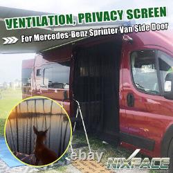 Rear+ Side Door Magnetic Sprinter Van Bug Screen for Mercedes-Benz Mid High Roof