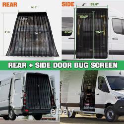 Rear+ Side Sliding Door Magnetic Sprinter Van Bug Fly Screen for Mercedes-Benz