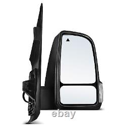 Right Textured Black Power Mirror with Heated for Mercedes-Benz Sprinter 1500