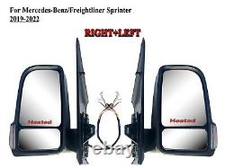 Right and Left Side Door Mirror for 2019-2022 Mercedes Freightliner Sprinter