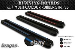 Running Boards BLACK For 2014 2018 Mercedes Sprinter MWB Van Side Steps Skirts