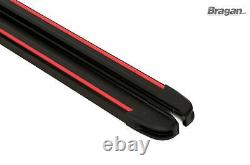 Running Boards BLACK For 2014 2018 Mercedes Sprinter MWB Van Side Steps Skirts