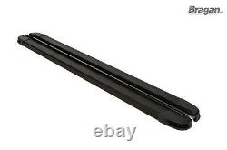 Running Boards BLACK For 2014 2018 Mercedes Sprinter MWB Van Side Steps Skirts