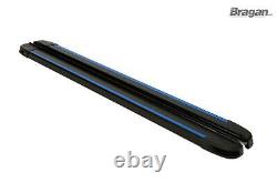 Running Boards BLACK For 2014 2018 Mercedes Sprinter MWB Van Side Steps Skirts