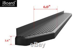Satin Black 6 iBoard Side Step Nerf Bar Fit 10-19 Dodge Mercedes-Benz Sprinter