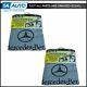Seat Towel Cover Gray Terry Cloth Seat Armour With Logo Pair For Mercedes Benz New