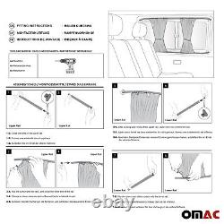 Side Window Curtain Sun Shade Auto Protection 10pcs For MB Sprinter 2006-2018