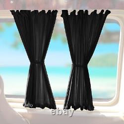 Side Window Curtain for Mercedes Sprinter W906 2006-2018 L3 Long WB Black 14x