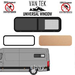 Sprinter 1033L Driver Side HALF Sliding Bunk Window 34 x 11? +FLY SCREEN