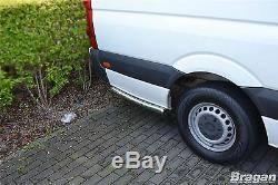 To Fit 06 14 L3 M LWB Mercedes Sprinter Stainless Steel Rear Of Wheel Side Bar