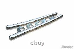 To Fit 06 14 L4 ELWB Mercedes Sprinter Stainless Steel Rear Of Wheel Side Bar
