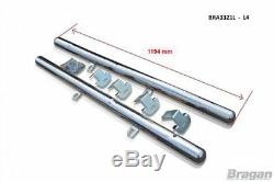 To Fit 06 14 L4 ELWB Mercedes Sprinter Stainless Steel Rear Of Wheel Side Bar