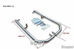 To Fit 06 14 L4 ELWB Mercedes Sprinter Stainless Steel Rear Side Corner Bar