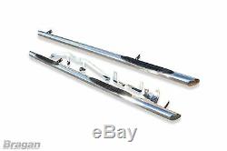 To Fit 06 14 Mercedes Sprinter MWB Stainless Steel Side Bars Steps Pads Tubes
