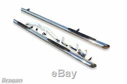 To Fit 14-18 Mercedes Sprinter MWB Stainless Steel Side Bars Steps Pads Tubes