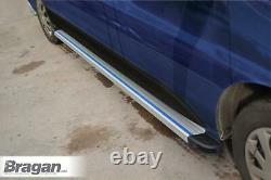 To Fit 2006 2014 Mercedes Sprinter MWB Running Boards SILVER Side Steps Skirts