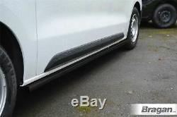 To Fit 2014-2018 Mercedes Sprinter MWB BLACK Stainless Steel Side Bars Tubes Van