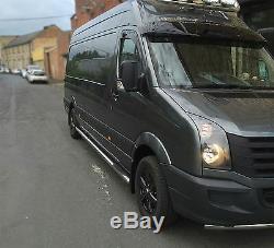 To Fit 2014 2018 Mercedes Sprinter MWB Steel Side Bars Steps Pads Tubes Skirts