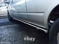 To Fit 2018+ Mercedes Sprinter MWB Stainless Steel Side Skirts Bars Tubes Van