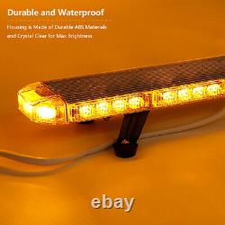 US 31 54 LED Emergency Warning Strobe Light Bar Beacon Double Side Lamp Amber