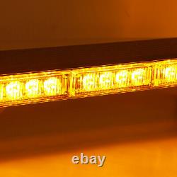 US 31 54 LED Emergency Warning Strobe Light Bar Beacon Double Side Lamp Amber