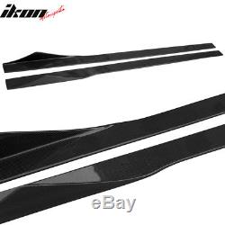 Universal 81 Inches Side Skirts Extension Splitter Carbon Fiber CF