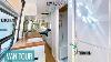 Van Tour Van Converted Into Off Grid Tiny Home With Bathroom Kitchen Pantry U0026 12 Volt Ac Unit
