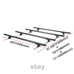 144 Roof 4 Cross Bar Ladder Rack Avec Pistes Pour 2007-2018 Mercedes Benz Sprinter