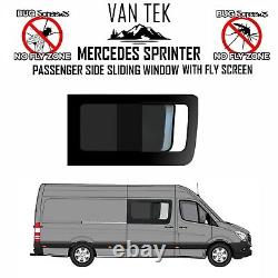 2 x Fenêtres coulissantes Mercedes Sprinter AVEC MOUSTIQUAIRES