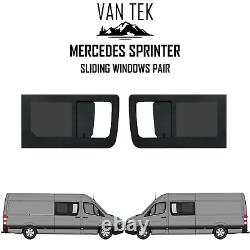 2 x Vitres coulissantes Mercedes Sprinter 2007 2025 144 et 170