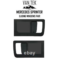 2 x Vitres coulissantes Mercedes Sprinter 2007 2025 144 et 170