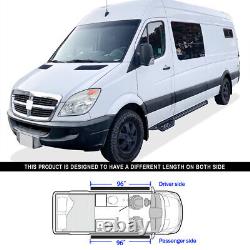 Barres de protection latérales noires APS pour Dodge Mercedes-Benz Sprinter 10-24