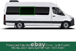 Couverture de fenêtre centrale côté passager VANNCAMP pour Mercedes-Benz Sprinter 2007-2022