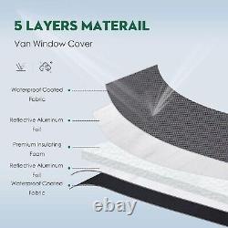 Couverture de fenêtre centrale côté passager VANNCAMP pour Mercedes-Benz Sprinter 2007-2022