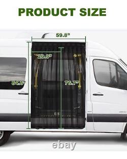 Écran anti-insectes magnétique pour portes arrière et latérales de fourgon Sprinter pour Mercedes-Benz et autres